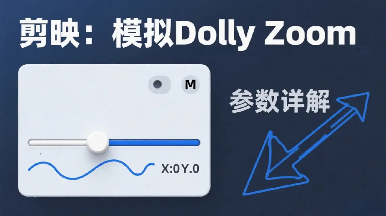 剪映模拟Dolly Zoom教程:3分钟学会电影级希区柯克变焦